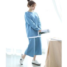 마더라이크 빅사이즈 레이어드 맨투맨 세트 여성 홈웨어 임부복