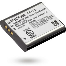 일본직발송 2. RICOH DB-110 충전식 리튬 이온 배터리 【대응 기종 RICOH GR IIIX RICOH GRIII RICOH WG, 1개