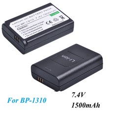 삼성 카메라 배터리용 리튬 이온 배터리 팩 1500mAh BP-1310 BP 1310 BP1310 NX10 NX11 NX20 NX5 NX100 용 2 개