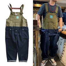 남성빅사이즈점프슈트린넨