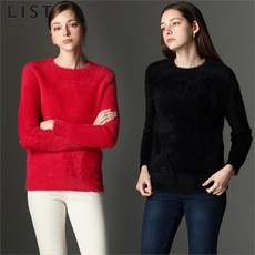 리스트 소프트 핌 솔리드 부클 풀오버