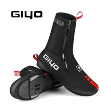 Giyo 사이클 클릿슈즈커버 슈커버 동계용 방풍 방한커버, L, 블랙