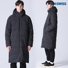 [케이스위스] [(K-SWISS)] 코트 피트니스 덕다운 무지 롱패딩