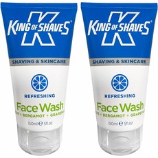 King of Shaves 킹 오브 쉐이브 페이스 워시 150ml 2팩 refreshing Face Wash - TWIN PACK, 1개