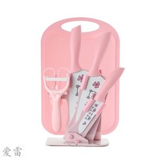 헬로 키티 도라에몽 캐릭터 식기 칼 도마 세트 스테인리스 가정용, 헬로키티 기본세트개