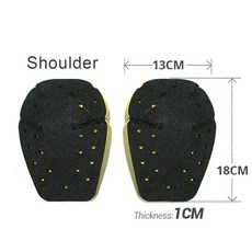 오토바이 보호 장비 보호대 자켓 바지 삽입 실리콘 모토 무릎 패, 3.Shoulder1