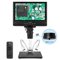 Andonstar 납땜 현미경 및 생물 현미경 키트 성인용 디지털 현미경 10 인치 LCD 디스플레이 3 렌즈 AD2