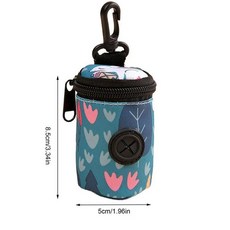 디펜서 휴대용 강아지 가방 거치대 산책 다기능 쓰레기, 1개, 3. Blue