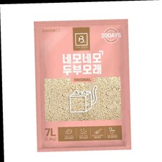 네모네모 두부모래 가는입자 지널 7L 고양이 응고형, 1개
