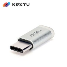 넥스트 타입C to USB 3.1 마이크로 5핀 타입C 변환 젠더 NEXT-1513TC, Silver, 1개, 25mm