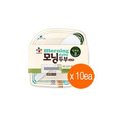 cj제일제당(주) 모닝두부140g+오리엔탈드레싱10gx10개, 1세트, 140g