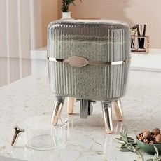 곡식 밀폐 쌀 보관 용기 습기 방지 상자 곤충 주방 음식 항아리, 1.Gray Gold, 1개