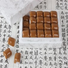 인진쑥 간식 호박엿 엑기스 배도라지 생강 꿀 수능 조청 합격 쌀 선물세트 개들이bxh 7194 콩가루 알뜰형, 알뜰형 호박엿(40개들이), 본상품