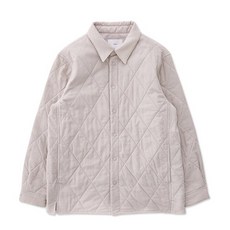 아이보리 코듀로이 퀼팅 셔켓_DJP2023A01CSI