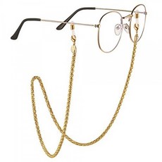 AllenCOCO 14K 골드 도금 빛나는 안경 체인 선글래스 리테이너 스트랩 안경 리테이너 여성용 안경 스트랩 홀더