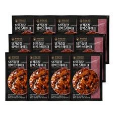 [무료배송/당일출고] 푸라닭 닭가슴살 함박스테이크 블랙알리오 100g 12개