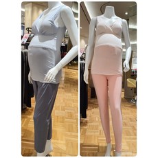 (백화점 정품)마더피아 [와코루 마더피아] 임신 전후 임부 수유런닝 내의바지 RLG6008R+RLG8018L(
