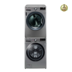 LG전자 트롬 세탁기 24kg + 건조기 16kg 세트 F24VW-6VD 방문설치 모던 스테인리스, F24VDWD(세탁기), RH16VTD(건조기), 그레이