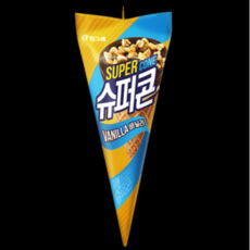 슈퍼콘 초등 간식 무인 편의점 얼려먹는 막대 콘 아이스크림 바 바닐라 24개, 150ml