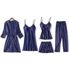 레이디매직(lady magic) 레이스 슬립 나이트가운 파자마 세트 잠옷 실크홈웨어