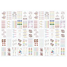 팀메이커 타투스티커 귀여운타투 30종+30종 리얼 문신, P타입, 2세트 귀여운타투 P타입 2개세트