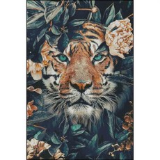 호랑이실십자수