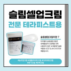 (슬리밍크림/셀룰라이트/탄력/부종) 전문 테라피스트 전용-프리미엄 '슬림셀업크림' ( SLIM CELL UP CREAM ) 200g, 1개