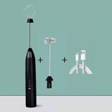 핸드믹서기 전기 비터 믹서 거품기 에그 셰이커 우유 블렌더 주방 가제트 휴대용 미니 매뉴얼, 3) Athens Black