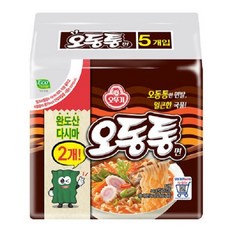 오뚜기 오동통면 120g, 5개