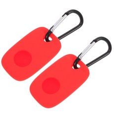 케이스 간단한 시크 2 액세서리 블랙 트레이서 개 커버 실리콘 실드 타일 보호 메이트, Red, 1개