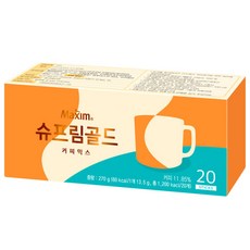 맥심 슈프림 골드 커피믹스, 14g, 1개입, 20개