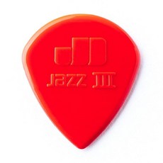 Dunlop Jazz III 1.38mm 샤프 팁 나일론 기타 피크 24팩 미국 410205, 24 Pack