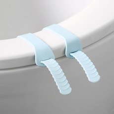 1+1실리콘변기손잡이 위생 케이블타이 커버 모던 비데 시트 좌 어린이 손, 핑크계열, 핑크계열