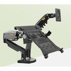 모니터암 데스크탑 NB F160 FP 2 가스 스프링 듀얼 암 17 quot 27 quot 모니터 홀더 10 quot 17 quot 노트북 지원 에어 프레스 마운트 2 F160NX FP 2 1개