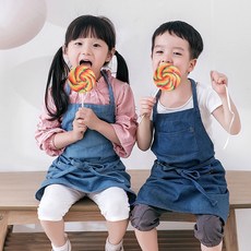 어린이데님앞치마