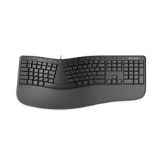 (당일발송)마이크로소프트 인체공학 키보드 LXM-00001 / Microsoft Ergonomic Keyboard LXM-00001, One Size, Black