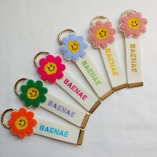배내띵스 꽃스마일 네임택 네임테그 30mm 이름표