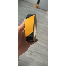 대형 도로정리 반사 표지 필름 비상용 스티거 휴대용 산업용 스티커 역반사 교통 안전용, 2 3cm 옐로 블랙 하이라이트 트윌 사이즈는 좁고 신, 1개