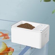 SMABAT 물고기 자동 급식기 어항 급식기 정시 기능 저소음 오래 사용, 작은 사이즈