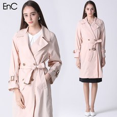 이엔씨 EnC 라펠 카라 트렌치코트