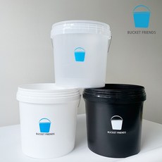 [씨카소인정-세차기본툴] 버킷프렌즈 세차버킷 18L, 버킷프렌즈 버킷 18L - 블랙