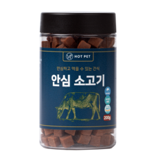 핫펫 강아지 안심 져키 간식, 소고기, 200g, 1개 - 하루올데이강아지간식인기