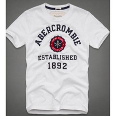 아베크롬비 Abercrombie AF 남자 반팔 티셔츠 순면 빅사이즈 레터링 반팔 FS814G