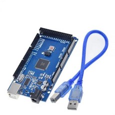 아두이노메가 전자부품 아두이노 개발 보드용 DIYTZT Mega2560 ATMEGA16U2 / Pro Mini MEGA 2560 Mega + WiFi R3 ATmega2560 칩, 1개, 카키