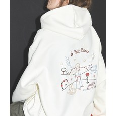 꼼파뇨 CPGN STUDIO Le Petit Prince 자수 후드티 크림