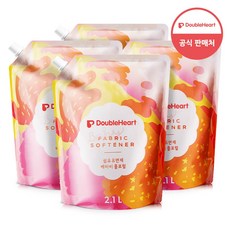 더블하트 유아 섬유유연제 Baby Floral 리필, 2.1L, 4개