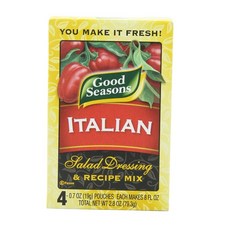 Good Seasons Italian Salad Dressing Recipe Mix 샐러드 드레싱 레시피 믹스 2.8온스-4팩, 79.3g, 1개