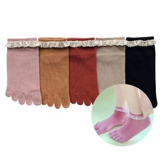 발가락레이스양말