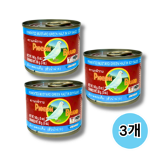 태국 피죤 갓절임 캔 피클드 머스타드 그린 / Thai Pickled Mustard Green, 3개, 140g