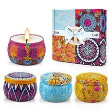 Yinuo Candle Scented Candle Gift Set, 단일상품, 1 gold